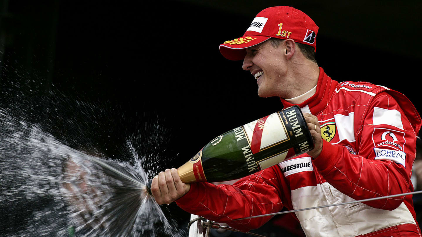 Michael Schumacher, Grand Prix of Great Britain, Silverstone Circuit, 11 July 2004. (Photo by