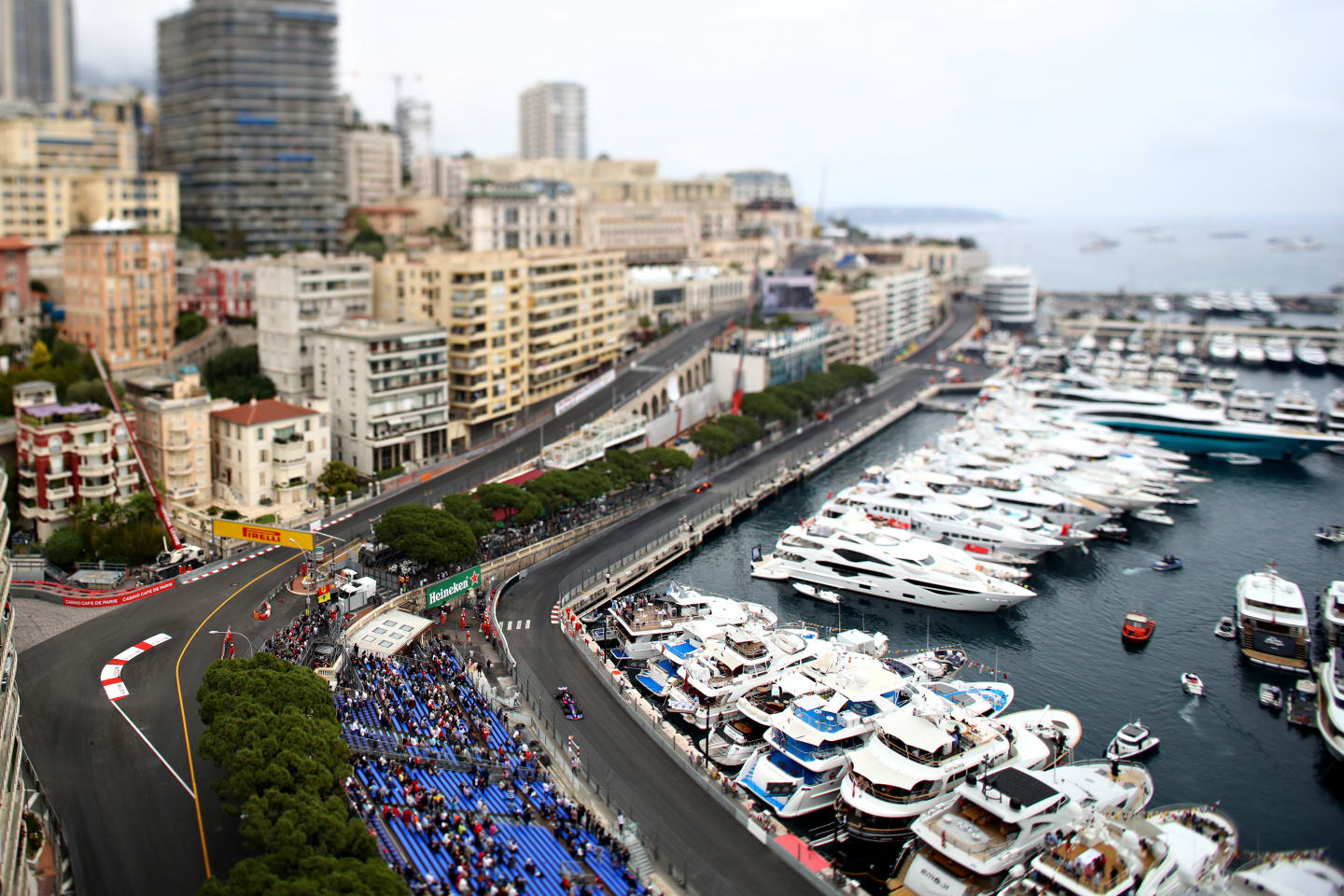 MONTE-CARLO, MONACO - MAY 23: (EDITORS NOTE: Image was created using a variable planed lens.)
