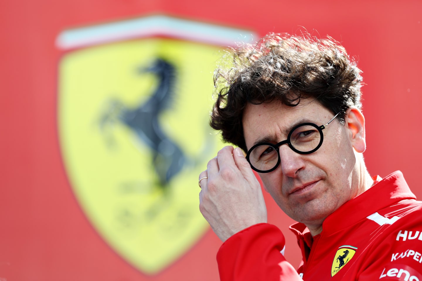 MONTREAL, QUEBEC - JUNE 06: Ferrari Team Principal Mattia Binotto talks in the Paddock during