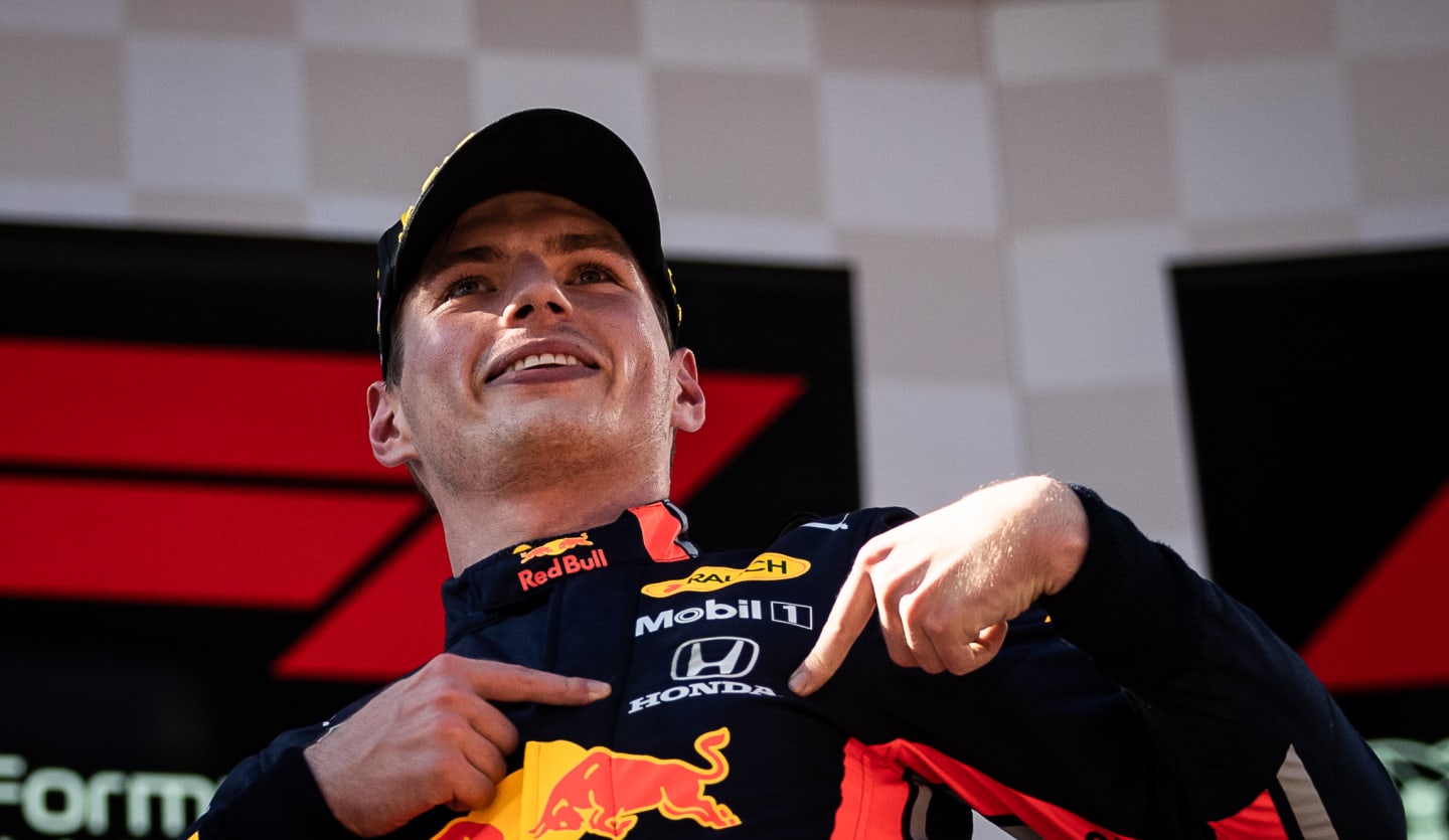 SPIELBERG, AUSTRIA - JUNE 30: Race winner Max Verstappen of Netherlands and Red Bull Racing