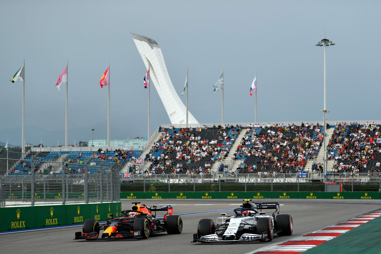 SOCHI, RUSSIA - SEPTEMBER 26: Max Verstappen of the Netherlands driving the (33) Aston Martin Red