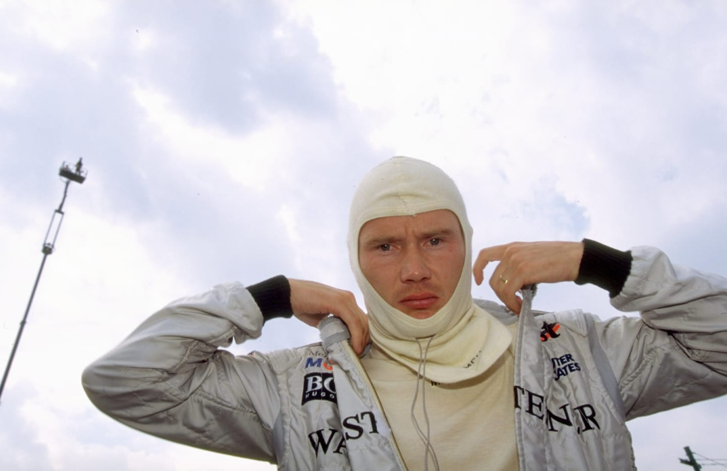 14-16 Aug 1998:  McLaren-Mercedes driver Mika Hakkinen of Finland prepares for the Hungarian Grand