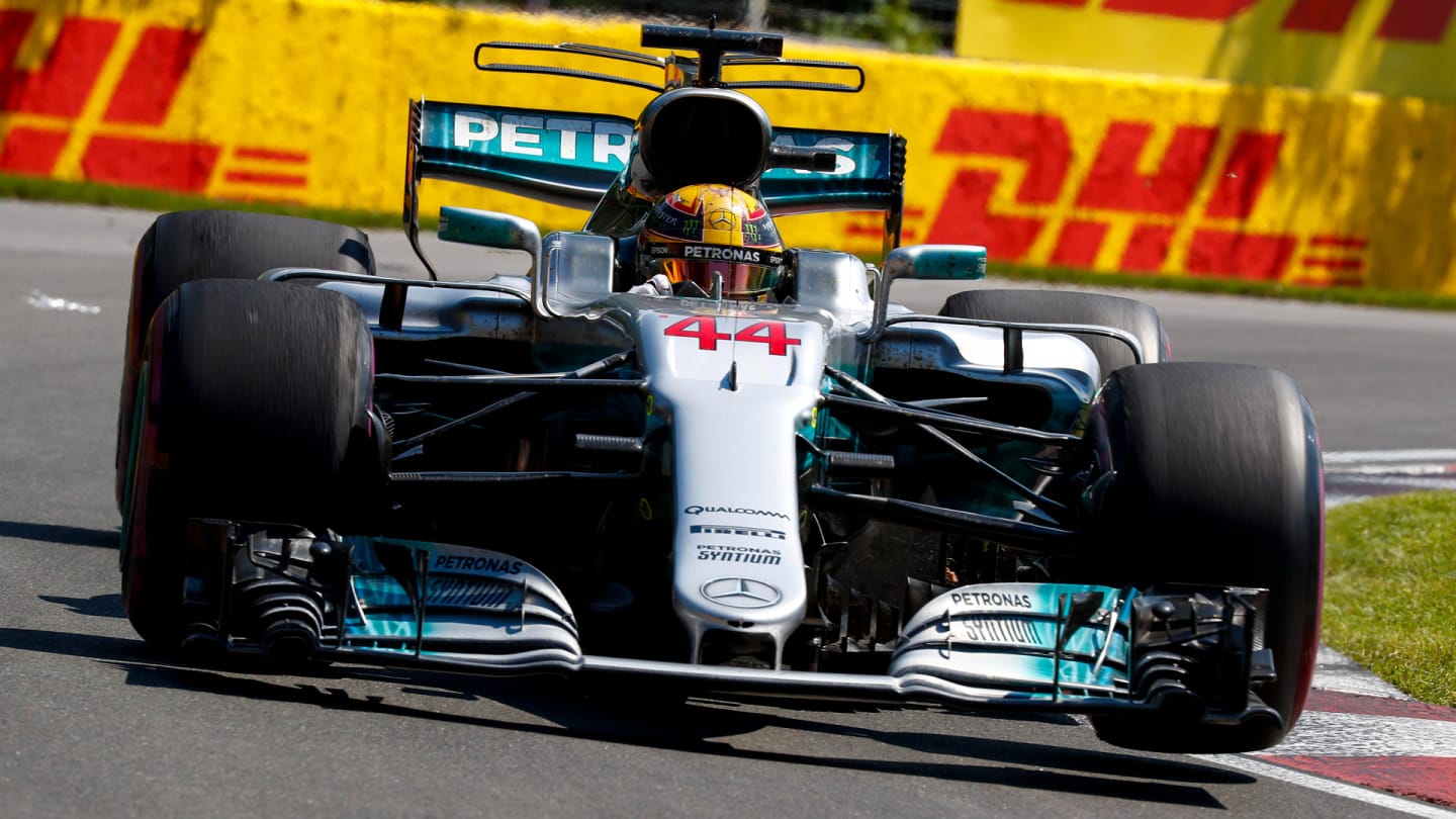 MONTREAL, CANADA - JUNE 11: Lewis Hamilton (Mercedes AMG Petronas F1 Team) of Great Britain during
