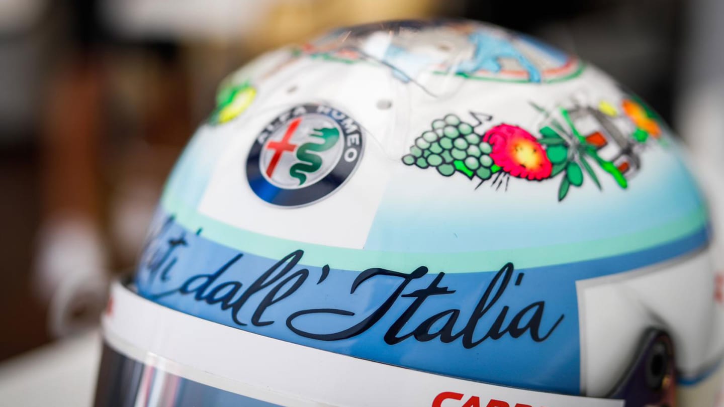 Antonio Giovinazzi's Italian GP helmet