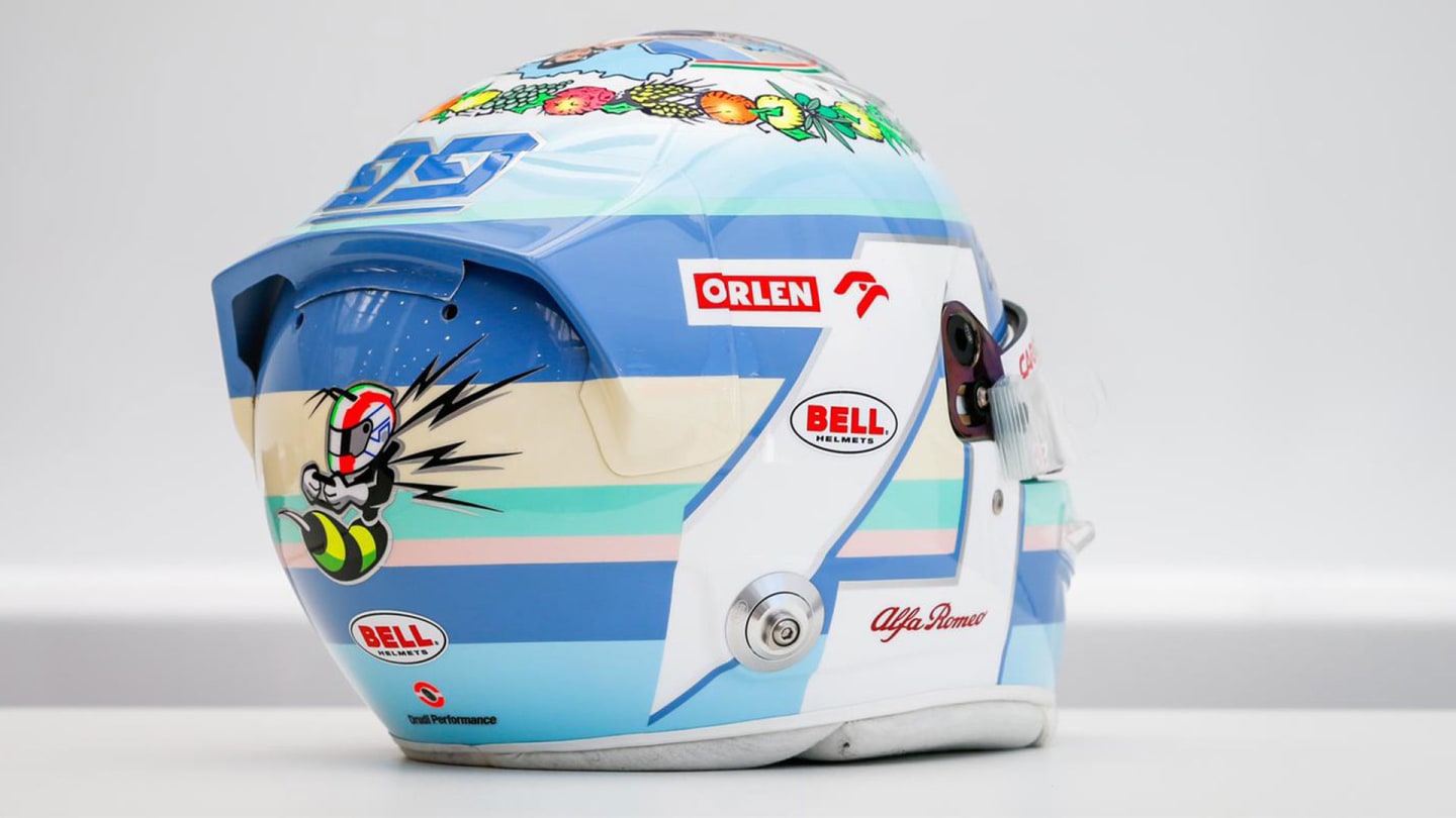 Antonio Giovinazzi's Italian GP helmet