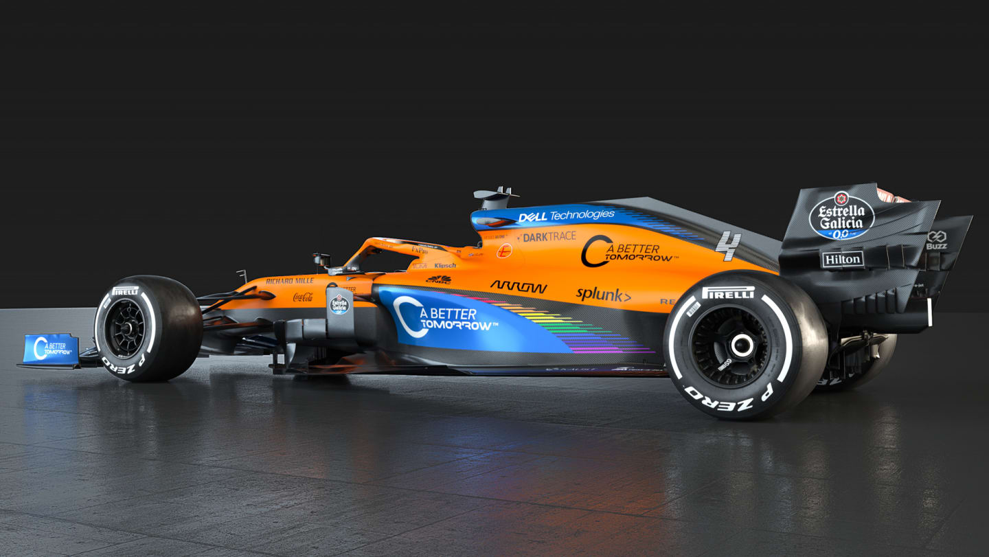 The MCL35's #WeRaceAsOne livery for the Austrian Grand Prix
