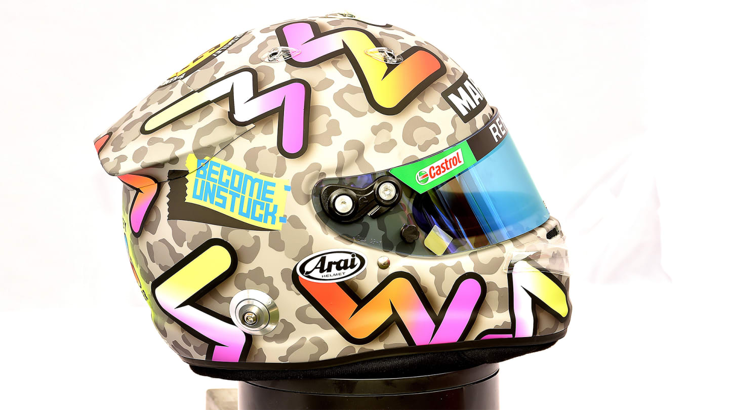 Ricciardo's 2020 helmet design is certainly bold...