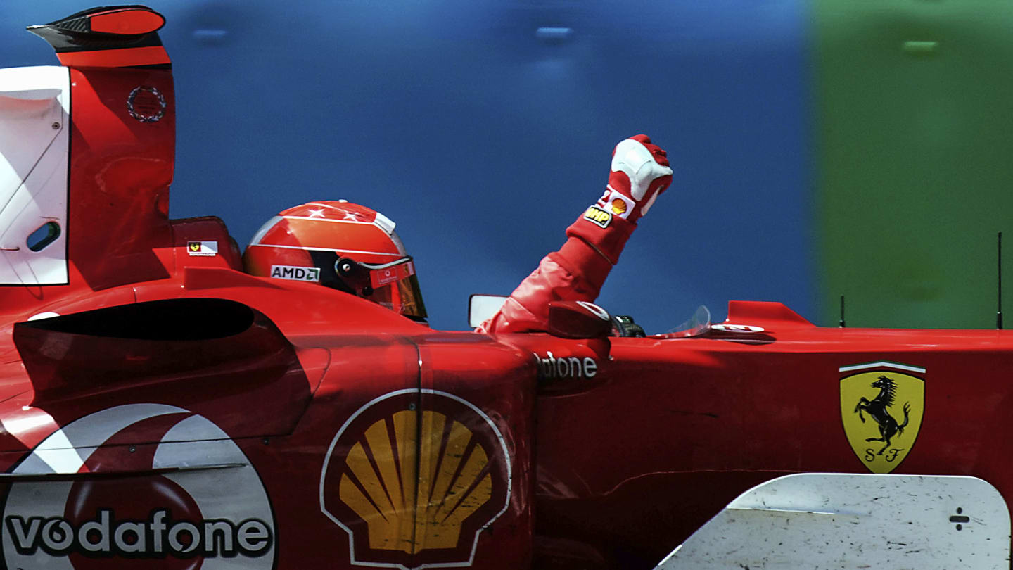 Michael Schumacher, Ferrari F2004, Grand Prix of France, Circuit de Nevers Magny-Cours, 04 July