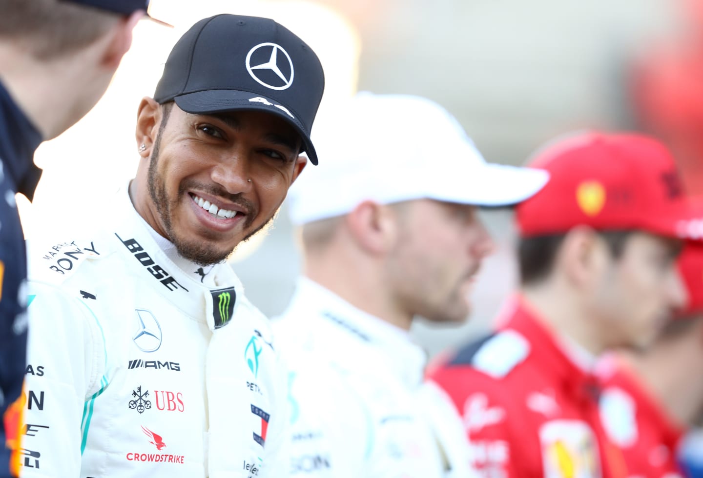 BARCELONA, SPAIN - FEBRUARY 19: Lewis Hamilton of Great Britain and Mercedes GP is seen as the
