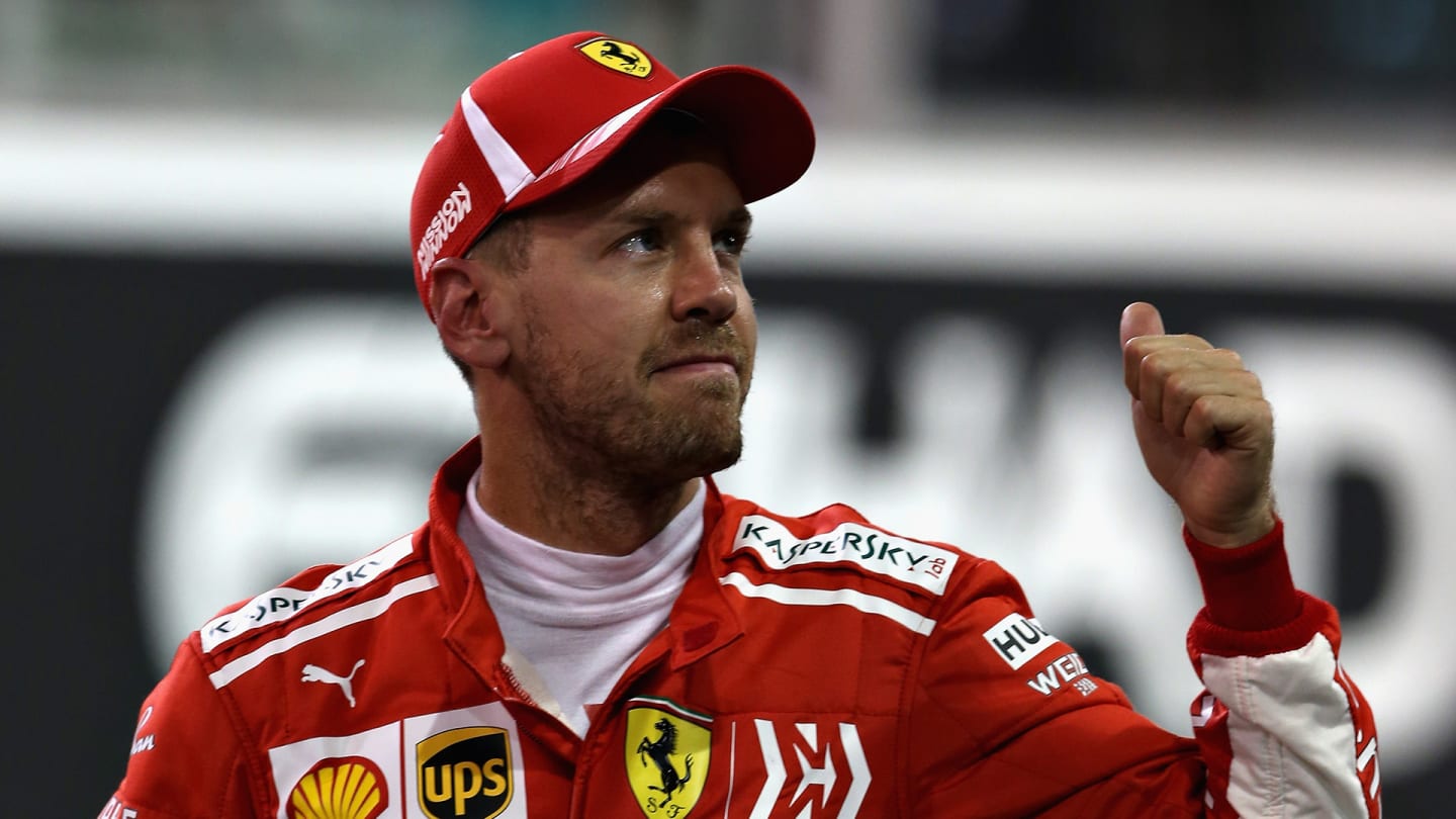 ABU DHABI, UNITED ARAB EMIRATES - NOVEMBER 24: Third place qualifier Sebastian Vettel of Germany