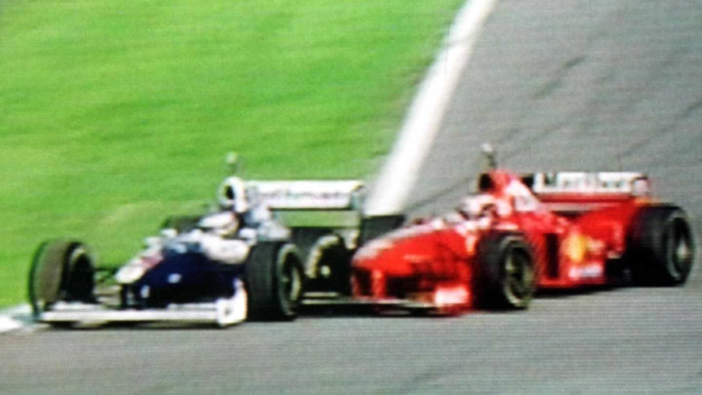The pictures used by German TV showing the incident between Schumacher and Villeneuve were later used as evidence in the FIA disciplinary hearing over Schumacher's conduct.