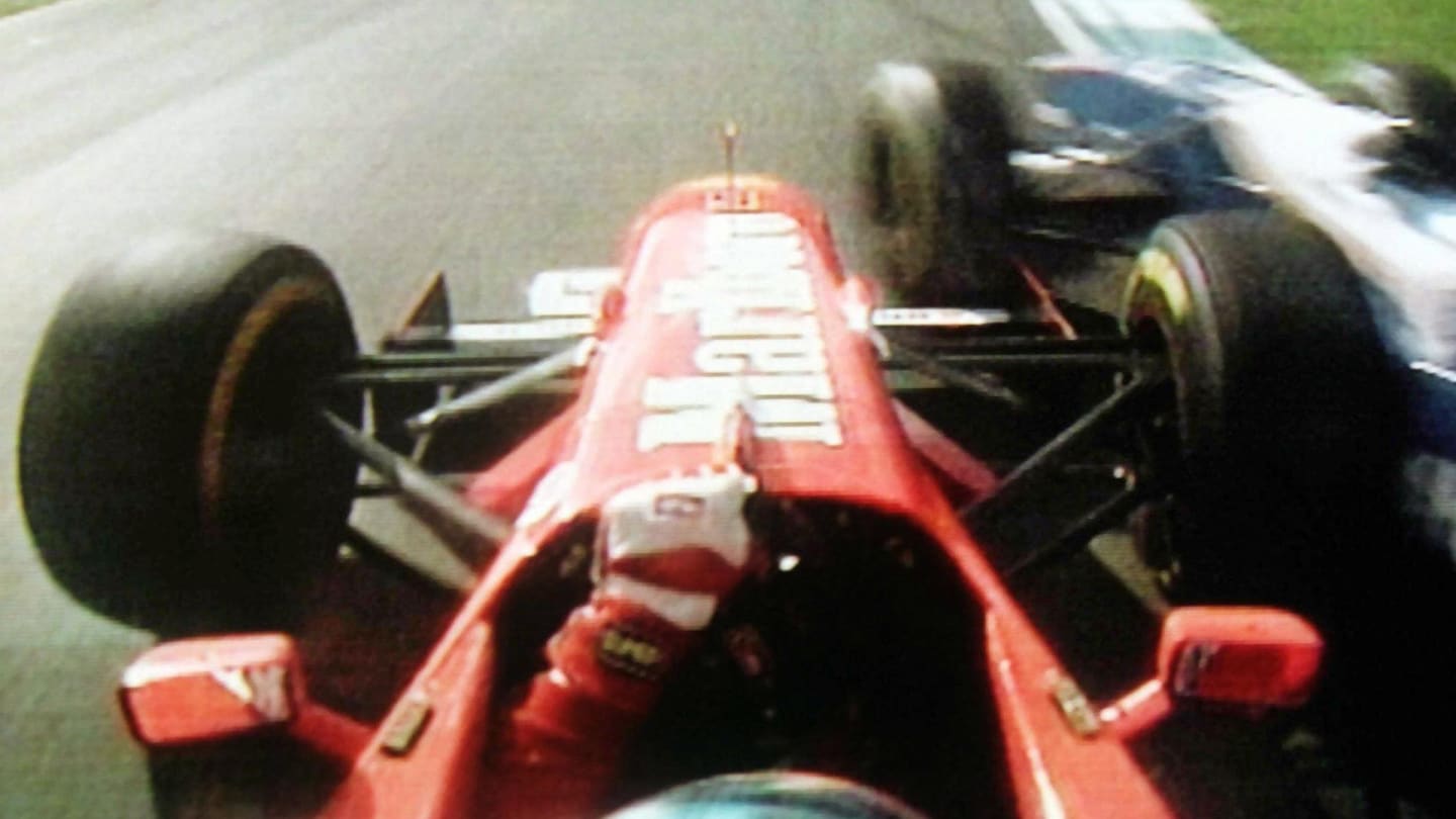 Schumacher was stripped of his runner-up status in the title race, which went to Frentzen, as a result of the FIA hearing.
