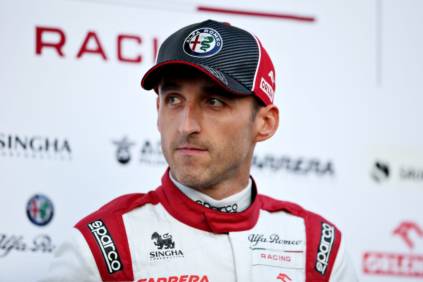 BARCELONA, SPAIN - FEBRUARY 19: Robert Kubica of Poland and Alfa Romeo Racing is pictured at the
