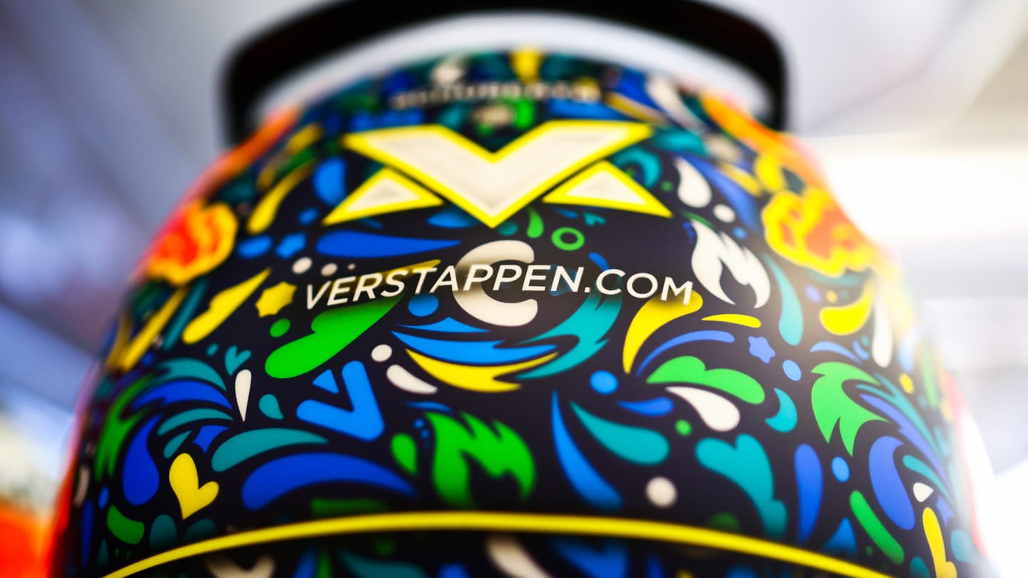 The back of Verstappen's Sao Paulo GP helmet