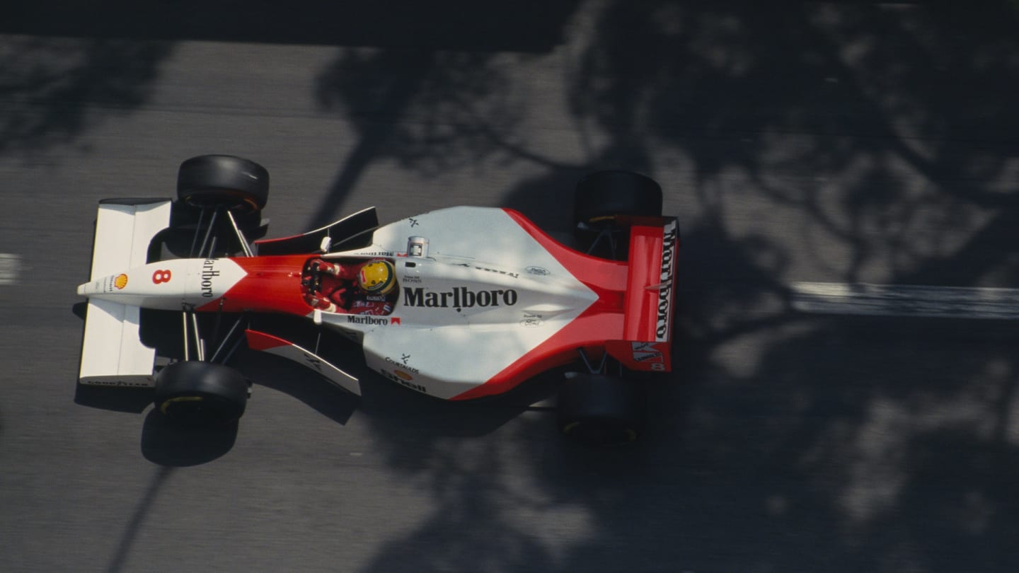 Senna was gripped by fear by his practice crash, but the carbon-composite chassis absorbed the blow