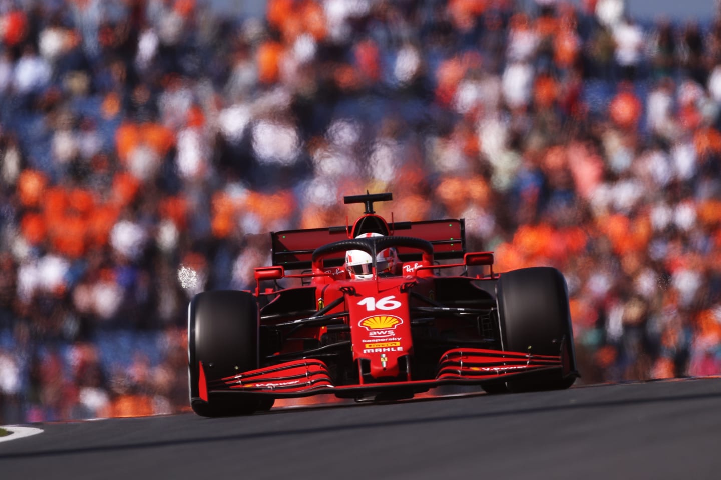ZANDVOORT, NETHERLANDS - SEPTEMBER 03: Charles Leclerc of Monaco driving the (16) Scuderia Ferrari