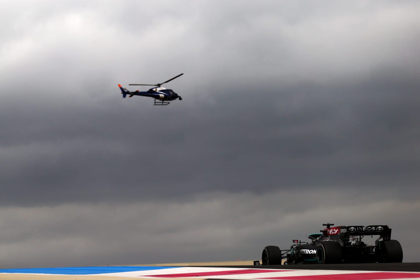 LE CASTELLET, FRANCE - JUNE 20: Lewis Hamilton of Great Britain driving the (44) Mercedes AMG