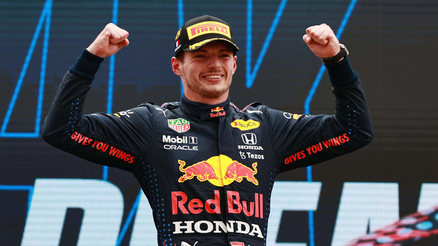 LE CASTELLET, FRANCE - JUNE 20: Race winner Max Verstappen of Netherlands and Red Bull Racing