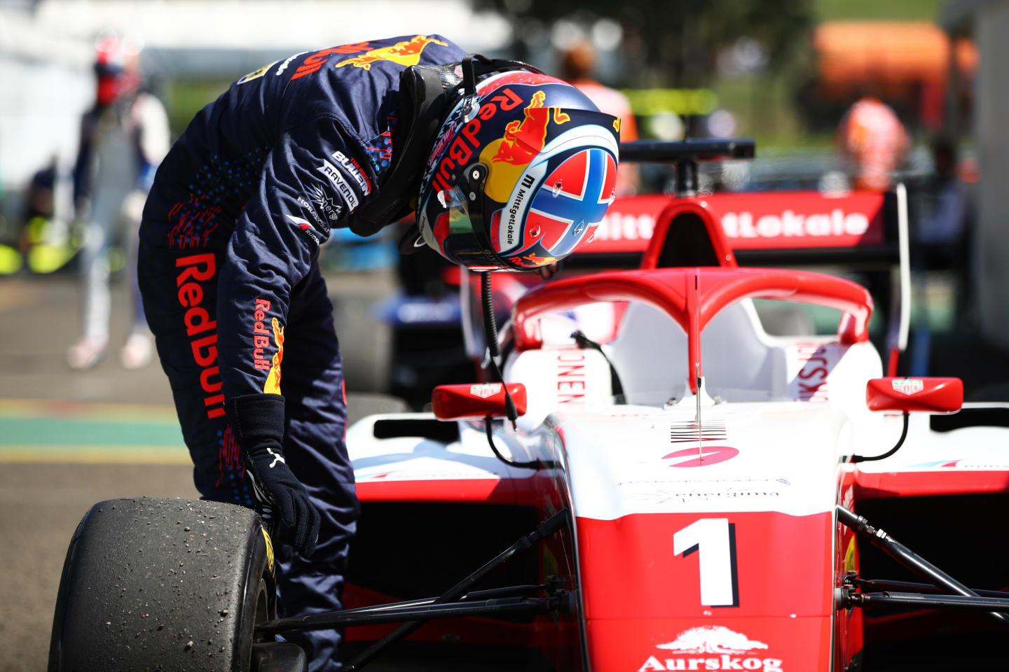 BUDAPEST, HUNGARY - JULY 30: Dennis Hauger of Norway and Prema Racing looks on during qualifying