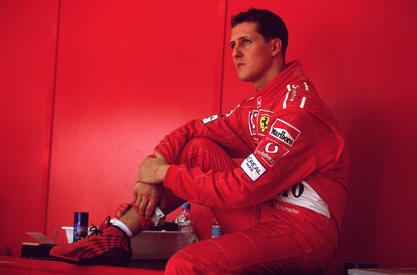 17 Mar 2002:  Portrait of Ferrari driver Michael Schumacher before the Formula One Malaysian Grand