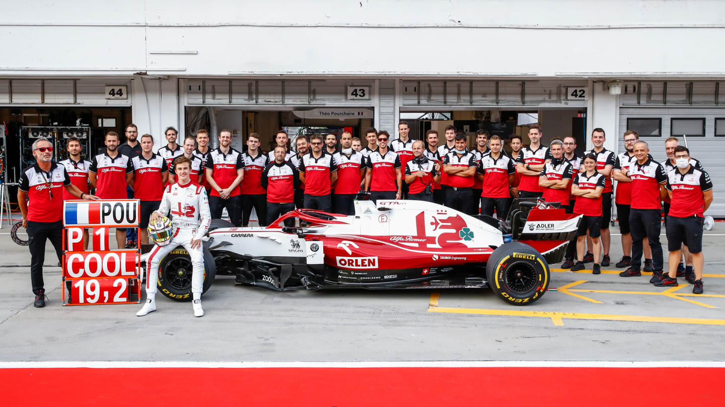 POURCHAIRE Théo (fra), portrait, Alfa Romeo Racing ORLEN C38, during testing days from August 3 to