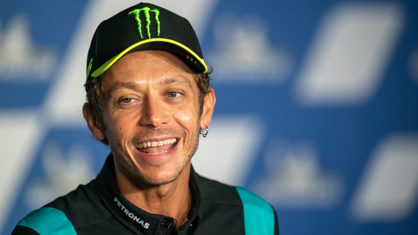 SPIELBERG, AUSTRIA - AUGUST 05: Valentino Rossi of Italy and Petronas Yamaha SRT laughs during his