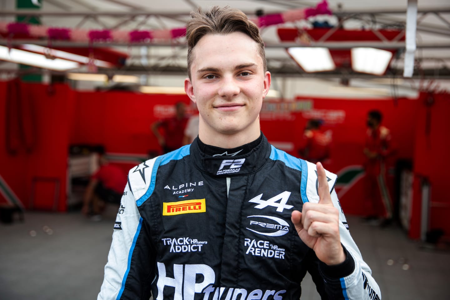 MONZA, ITALY - SEPTEMBER 10: Pole position qualifier Oscar Piastri of Australia and Prema Racing