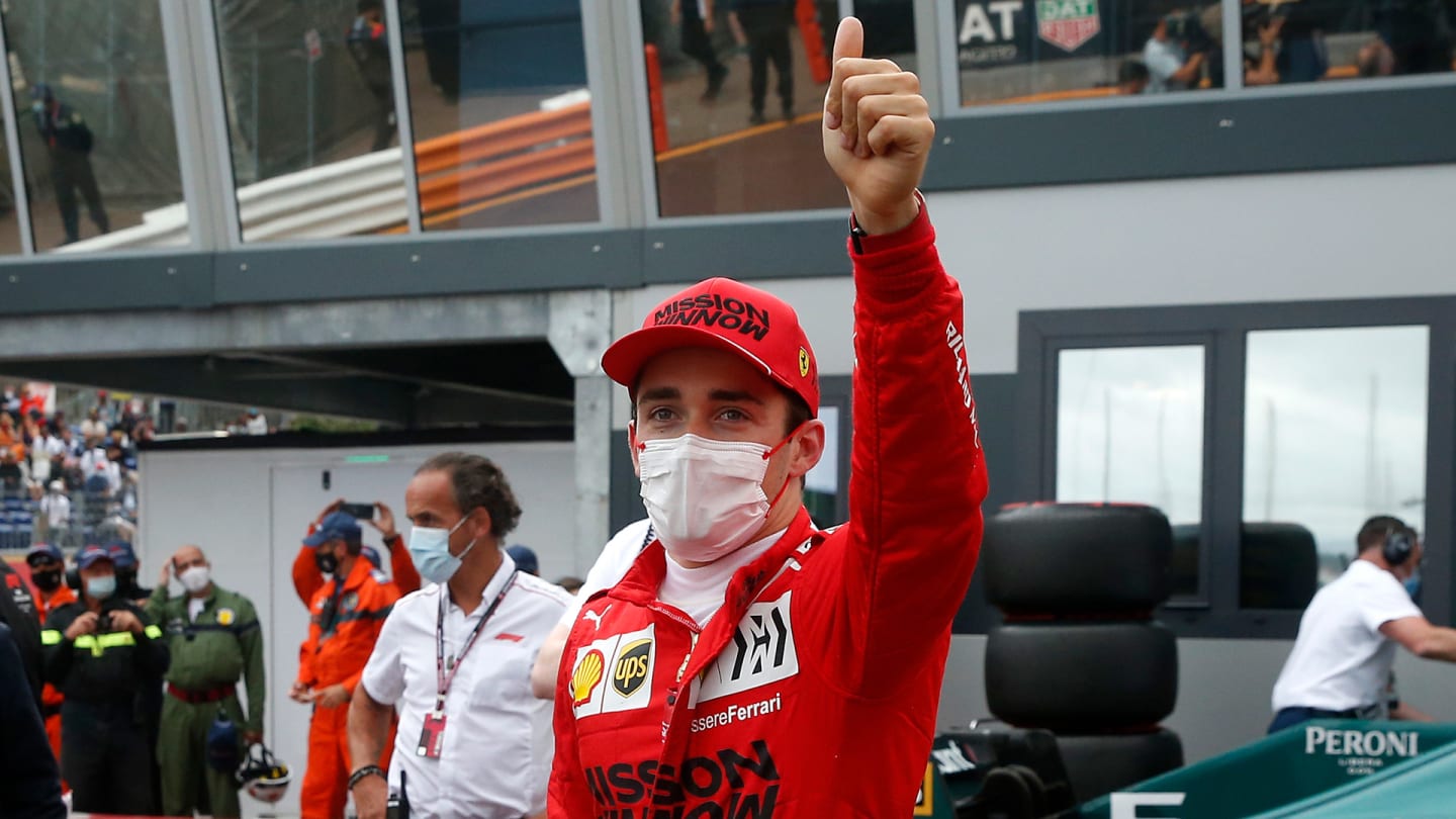 MONTE-CARLO, MONACO - MAY 22: Pole position qualifier Charles Leclerc of Monaco and Ferrari