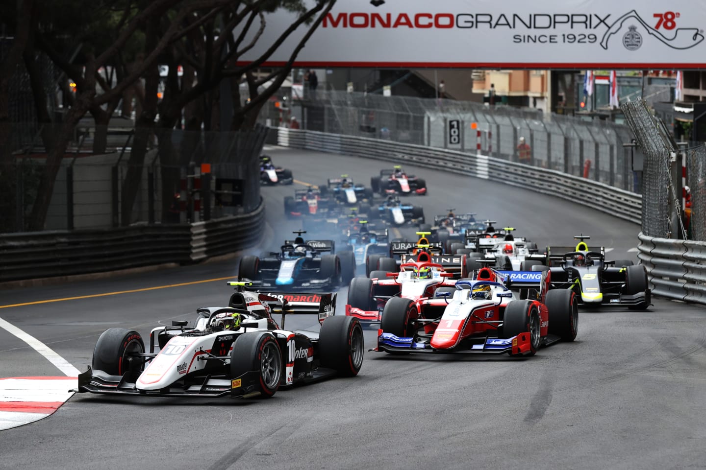 MONTE-CARLO, MONACO - MAY 22: Theo Pourchaire of France and ART Grand Prix (10) leads the field at