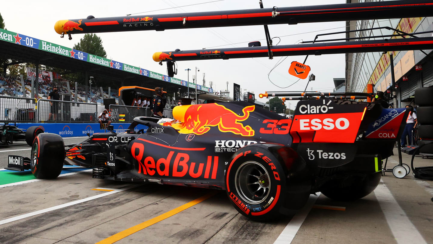 MONZA, ITALY - SEPTEMBER 10: Max Verstappen of the Netherlands driving the (33) Red Bull Racing