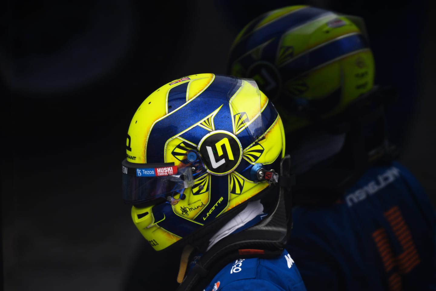 SOCHI, RUSSIA - SEPTEMBER 26: Lando Norris of Great Britain and McLaren F1 walks in parc ferme