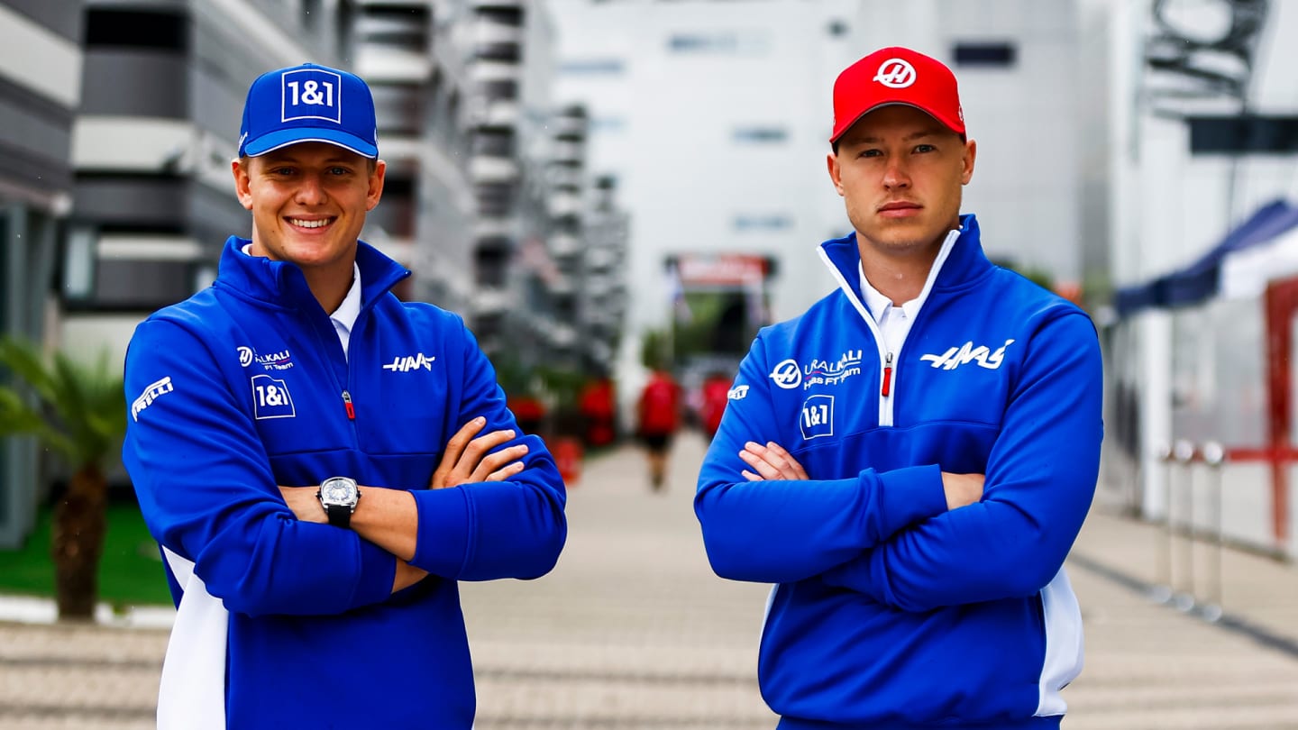 Mick Schumacher, Haas F1 and Nikita Mazepin, Haas F1