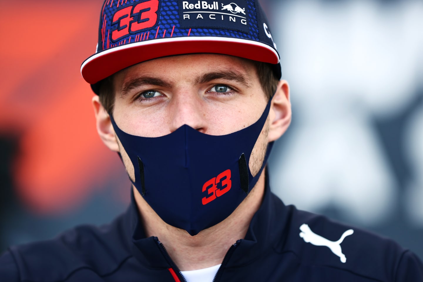 ISTANBUL, TURKEY - OCTOBER 07: Max Verstappen of Netherlands and Red Bull Racing looks on in the