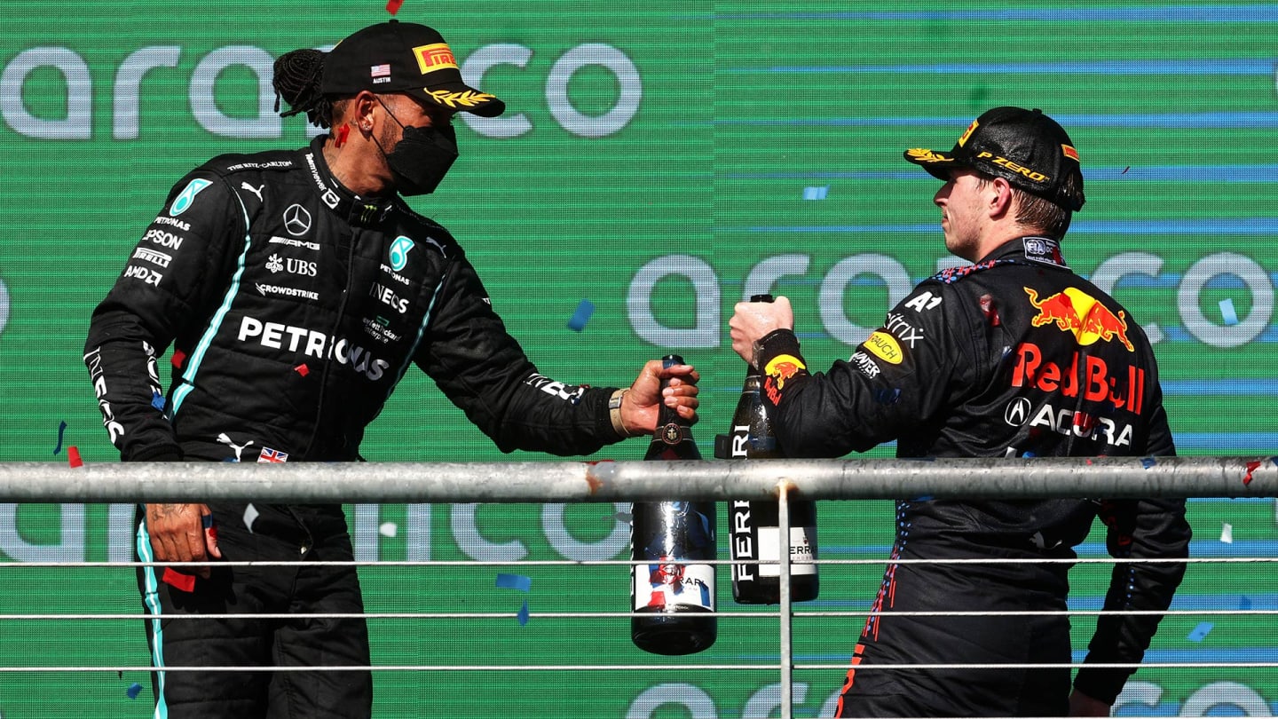 AUSTIN, TEXAS - OCTOBER 24: Race winner Max Verstappen of Netherlands and Red Bull Racing and