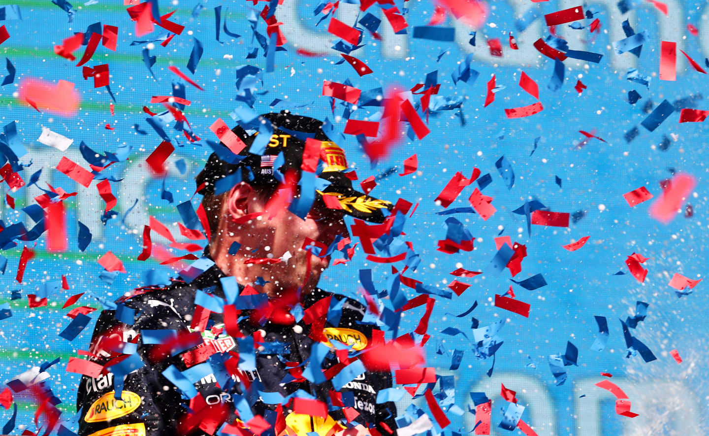 AUSTIN, TEXAS - OCTOBER 24: Race winner Max Verstappen of Netherlands and Red Bull Racing