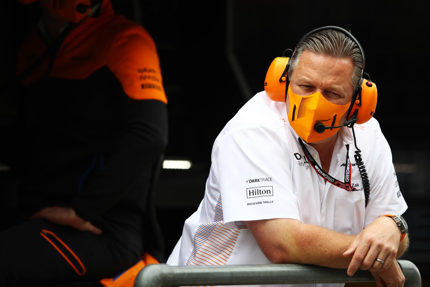 SPIELBERG, AUSTRIA - JULY 04: McLaren Chief Executive Officer Zak Brown looks on from the pitwall