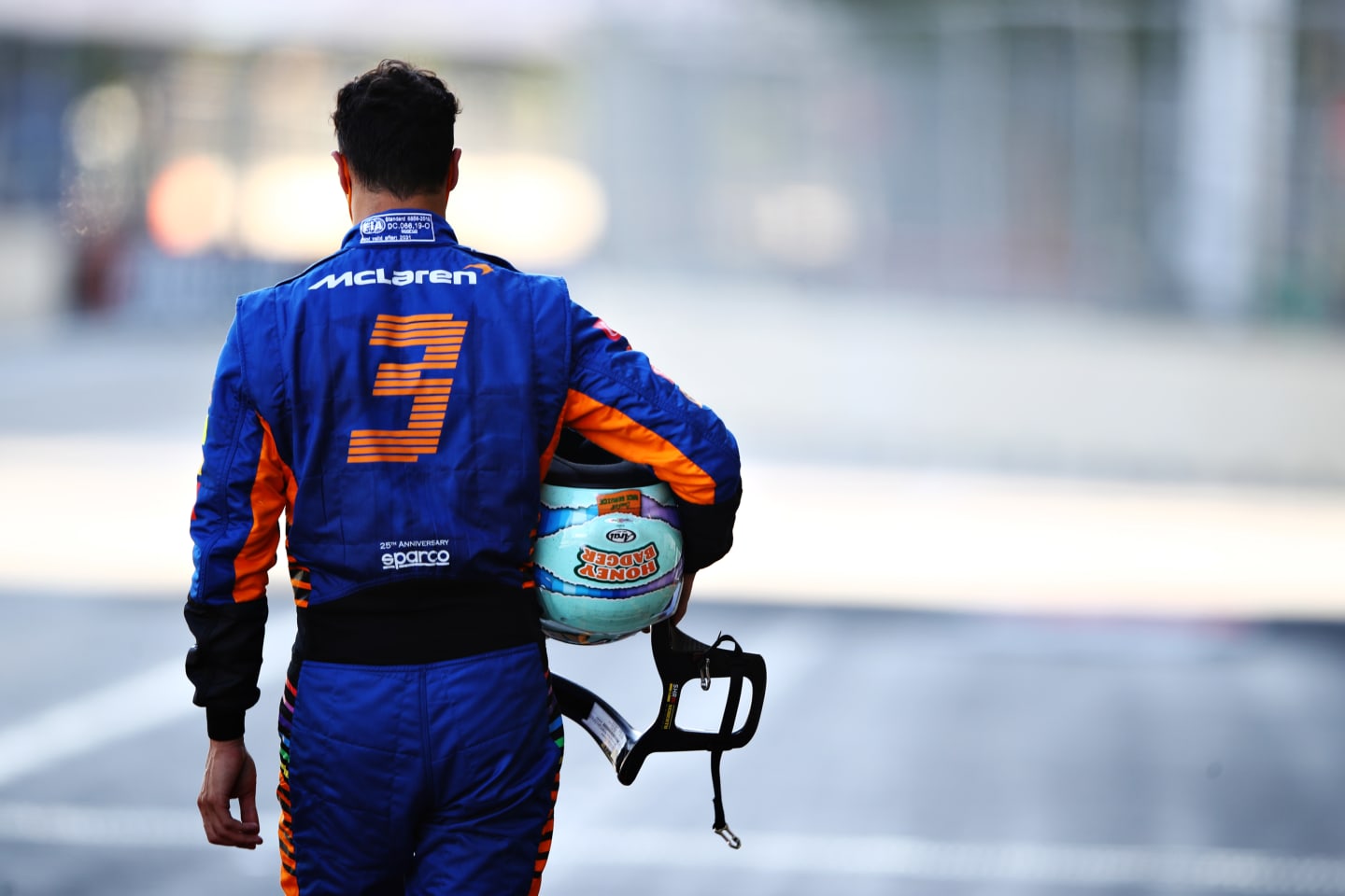 BAKU, AZERBAIJAN - JUNE 05: Daniel Ricciardo of Australia and McLaren F1 looks dejected as he walks