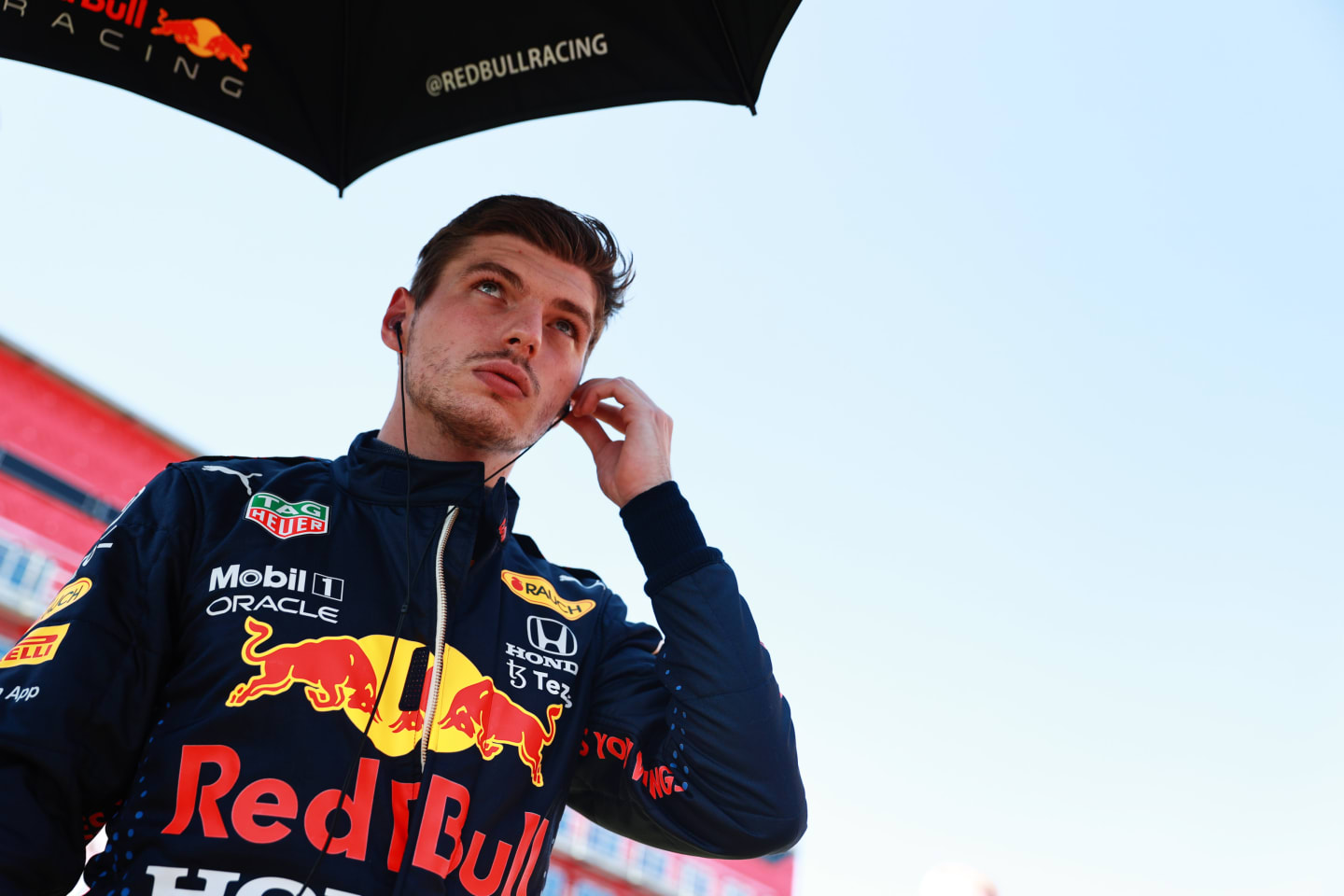 NORTHAMPTON, ENGLAND - JULY 18: Max Verstappen of Netherlands and Red Bull Racing prepares to drive