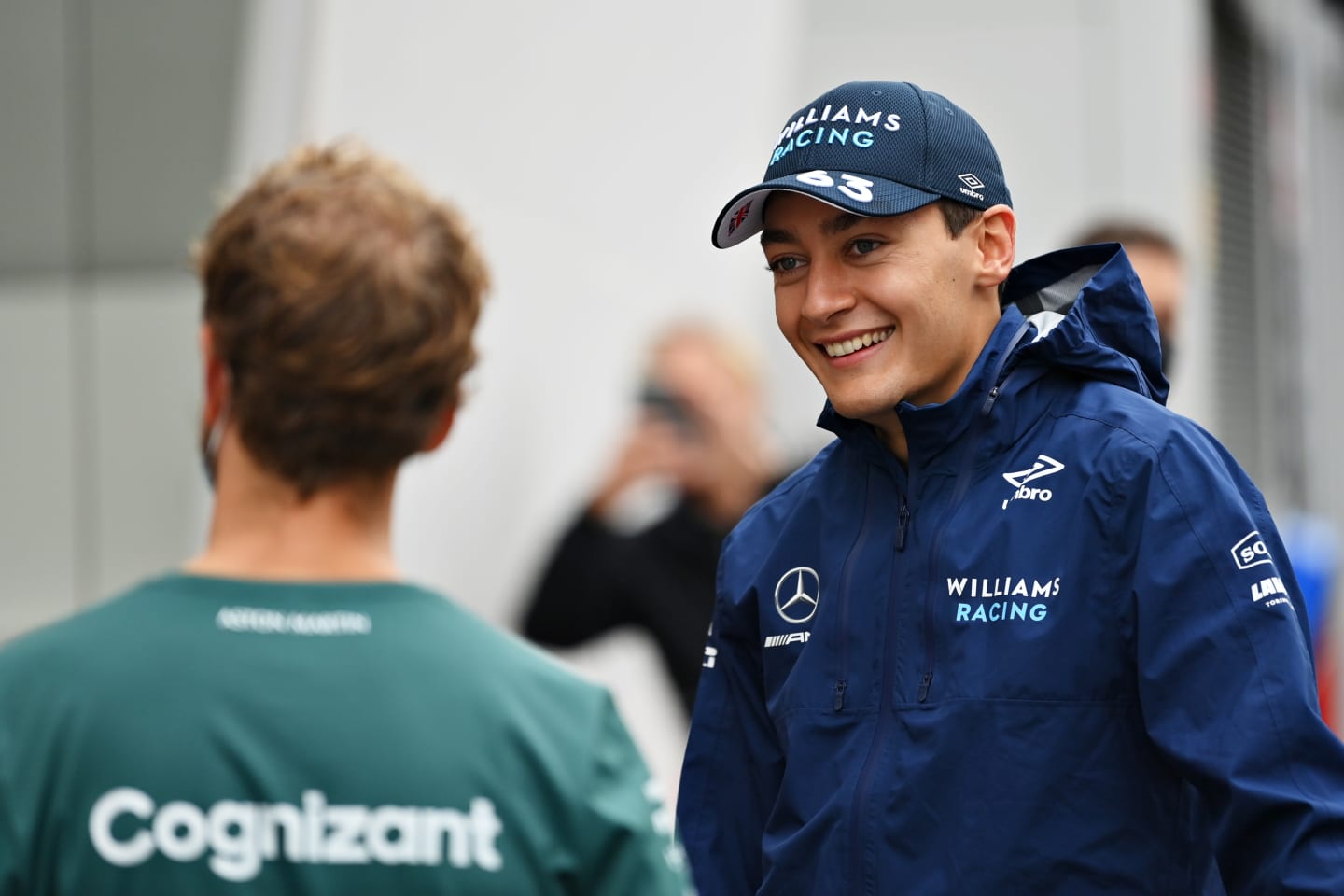 ZANDVOORT, NETHERLANDS - SEPTEMBER 02: George Russell of Great Britain and Williams and Sebastian