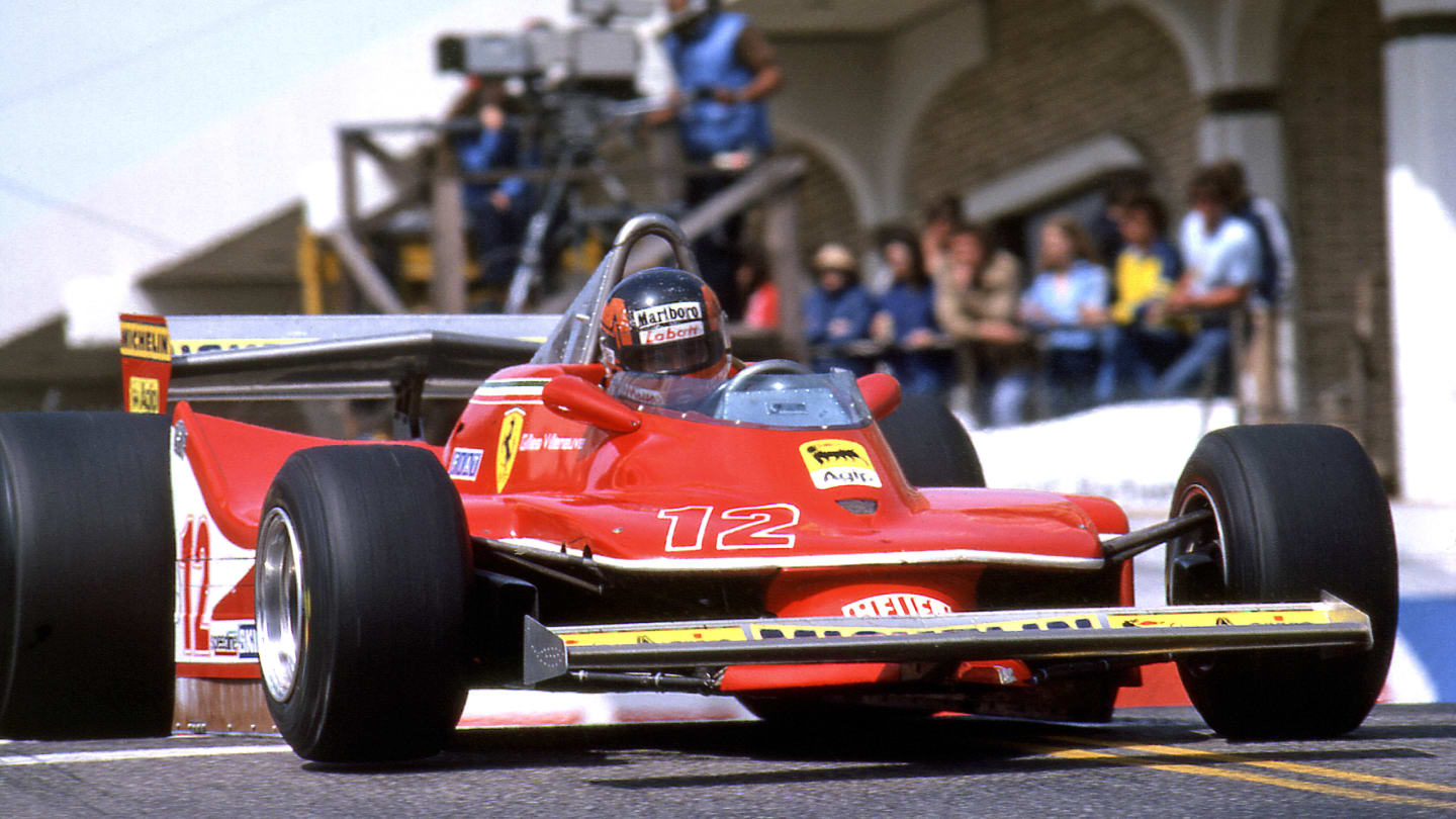 Gilles Villeneuve driving a ferrari t4 at Long Beach, 1979. (Photo by: GP Library/Universal Images