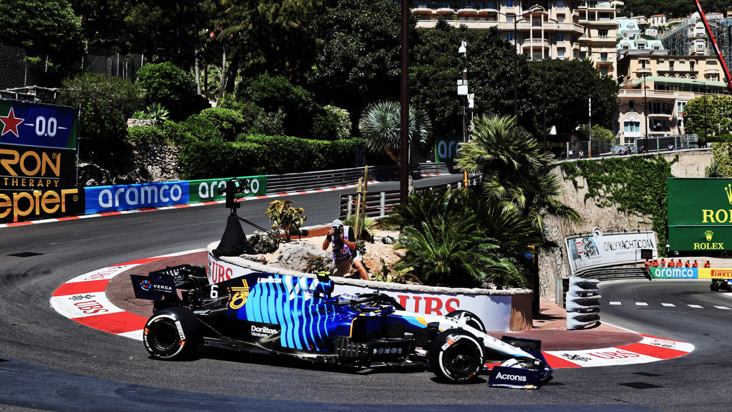 Nicholas Latifi (CDN) Williams Racing FW43B.
Monaco Grand Prix, Thursday 20th May 2021. Monte