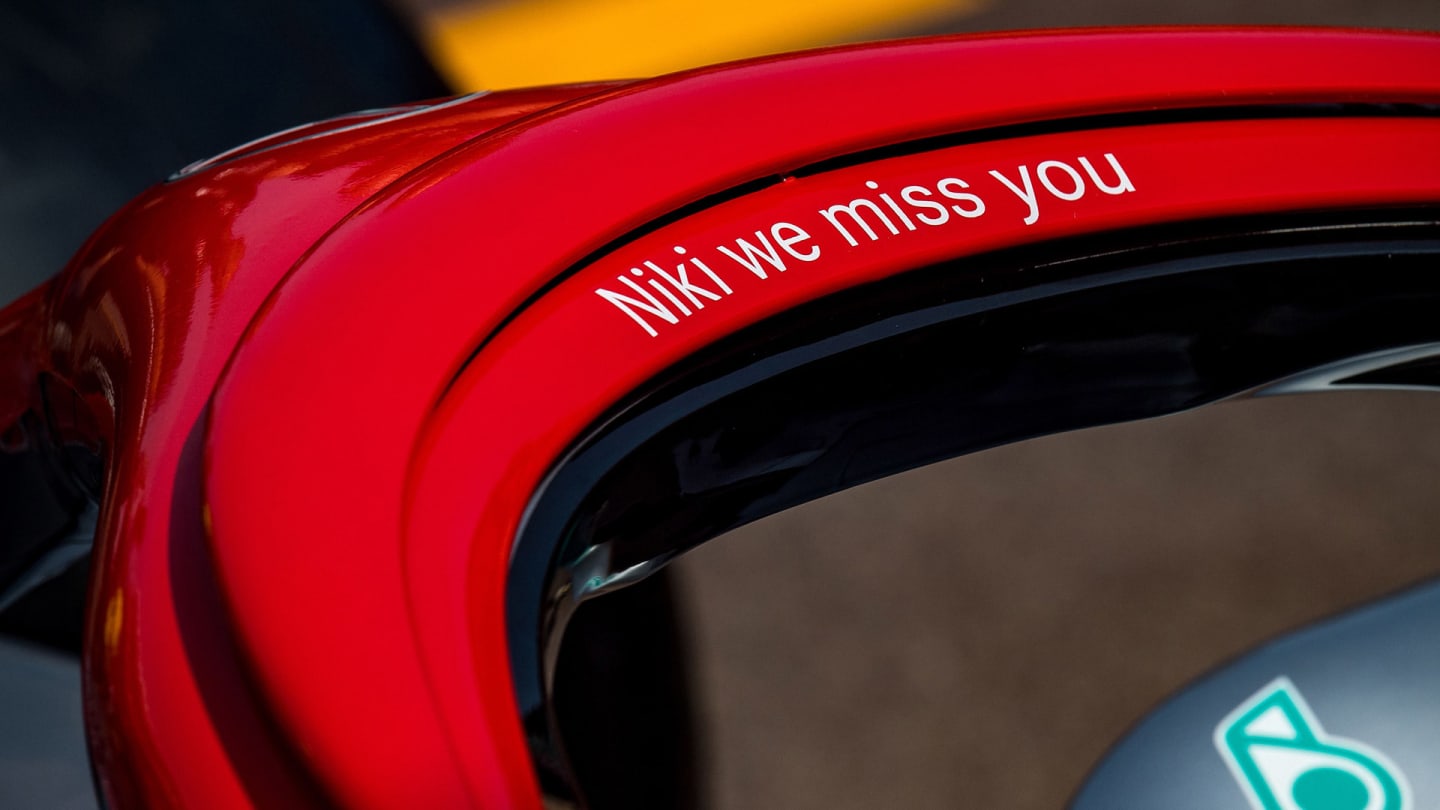 'Niki we miss you' read the red halos in Monaco