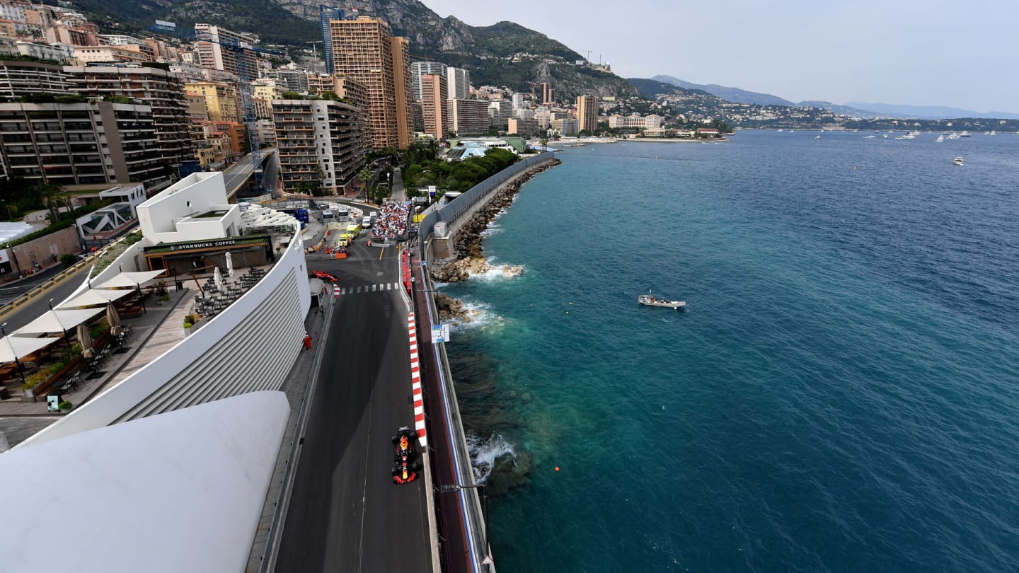 Red Bull Racing's Australian driver Daniel Ricciardo competes during  the Monaco Formula 1 Grand