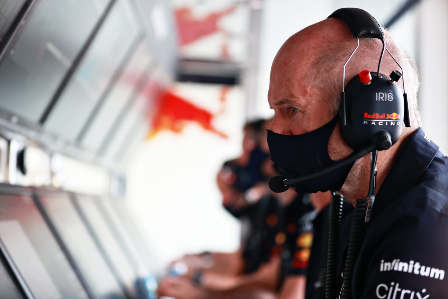 MONTE-CARLO, MONACO - MAY 23: Adrian Newey, the Chief Technical Officer of Red Bull Racing looks on