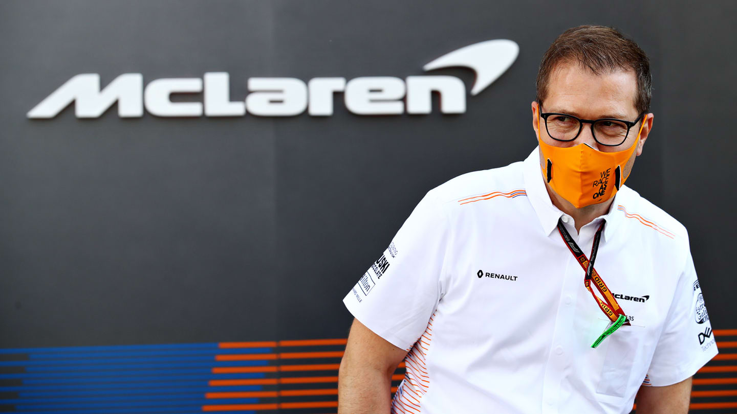 SOCHI, RUSSIA - SEPTEMBER 27: McLaren Team Principal Andreas Seidl looks on in the Paddock prior to