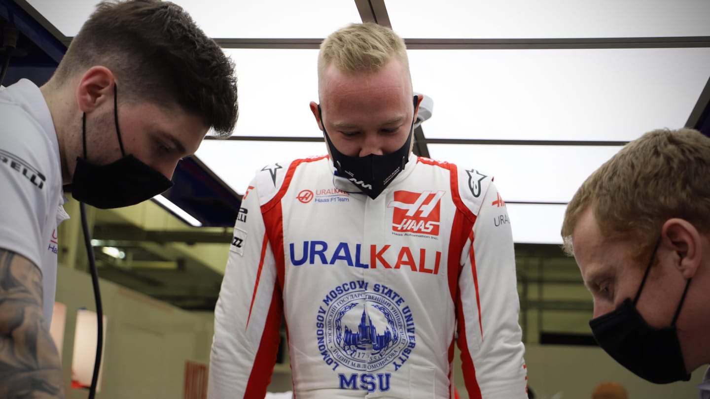 Haas driver Nikita Mazepin in Bahrain ahead of 2021 pre-season
