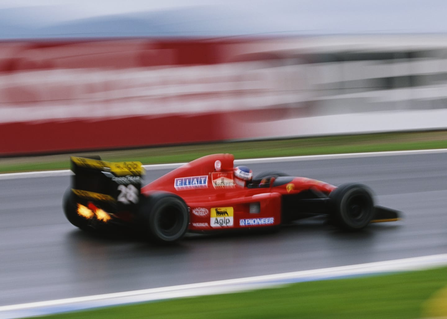 Jean Alesi of France managed three podiums for Ferrari in this turbulent season
