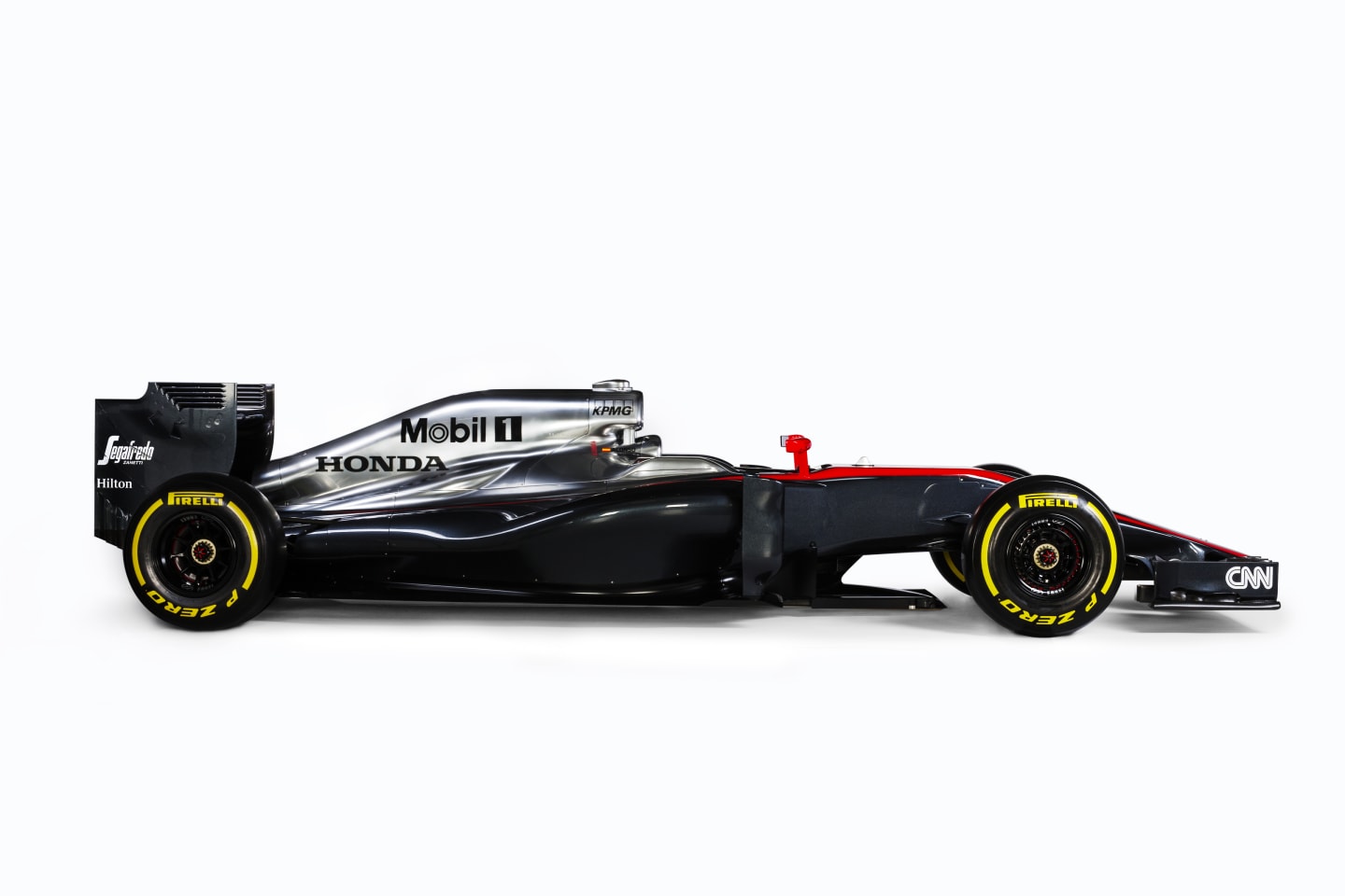 McLaren paid tribute to their heydays, with chrome and neon red evoking past championship winning seasons