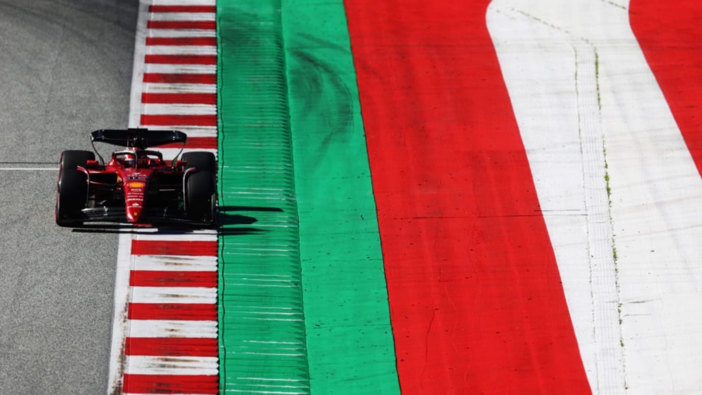SPIELBERG, AUSTRIA - JULY 08: Charles Leclerc of Monaco driving the (16) Ferrari F1-75 on track