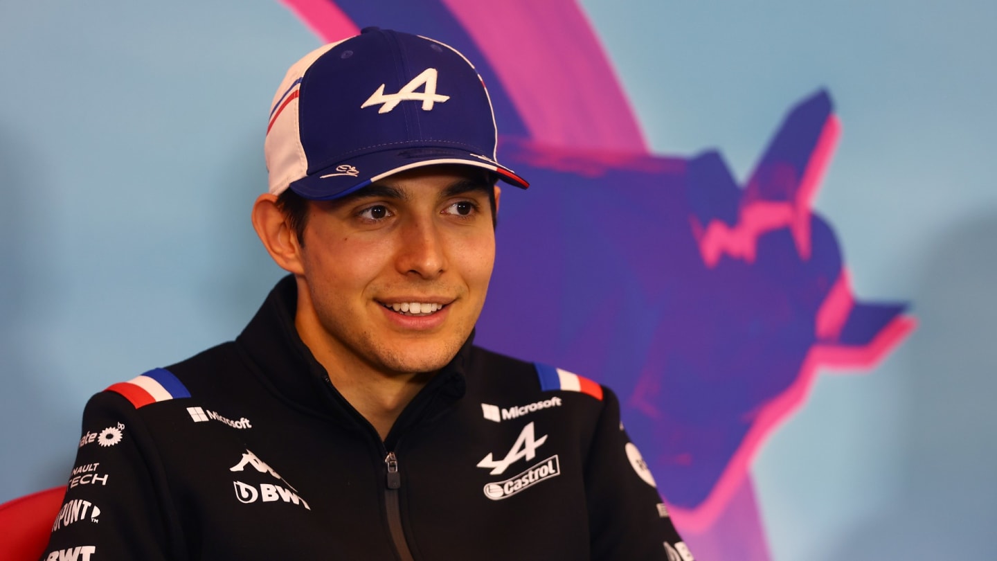 Esteban Ocon of France and Alpine F1 looks on in the Drivers Press Conference during previews ahead of the F1 Grand Prix of Austria at Red Bull Ring on July 07, 2022 in Spielberg, Austria. (Photo by Lars Baron/Getty Images)